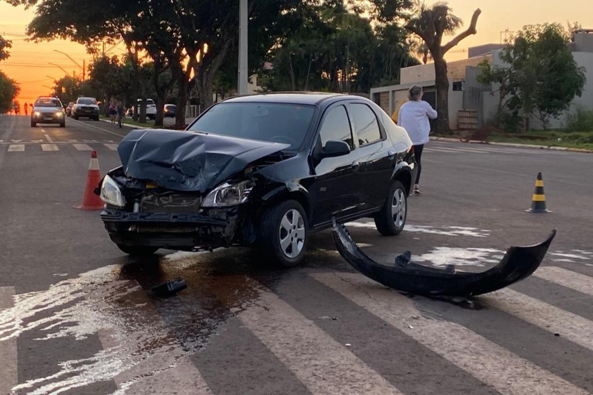 Veículos se envolvem em acidente em Santa Helena