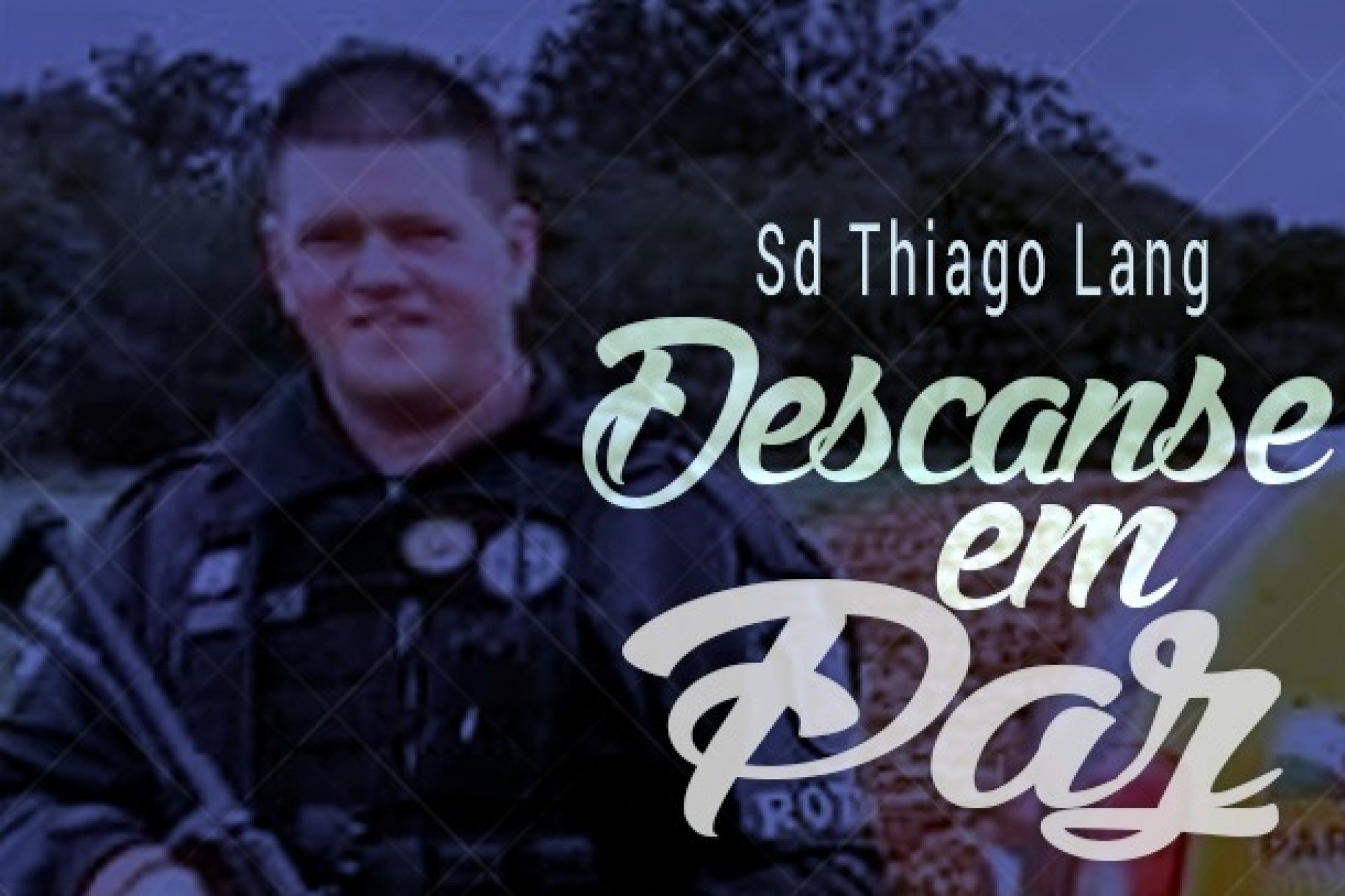 Velório e Sepultamento do Soldado Thiago Lang será até 15h30, em Missal