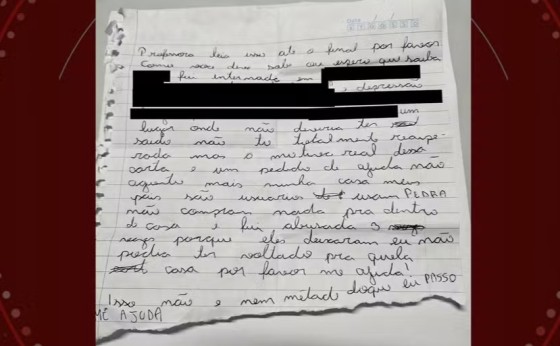 'Por favor, me ajuda': adolescente usa carta para contar à professora que cunhado a estuprava no PR