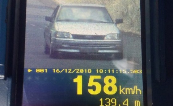 217 veículos são flagrados acima da velocidade; “Escort envenenado” estava a 158 Km/h