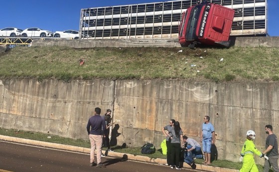 Acidente é registrado na BR-277 em trecho de Matelândia e mobiliza equipes de emergência