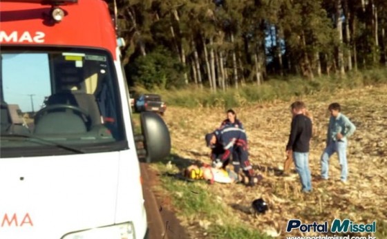 Acidente e registrado na estrada da Santa em Itaipulândia