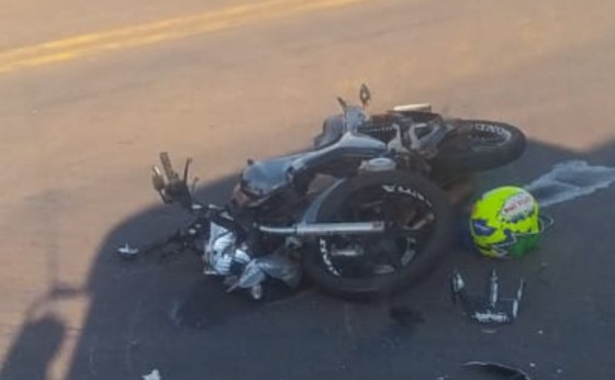 Acidente entre motocicleta e veículo é registrado na PR 497 em Itaipulândia