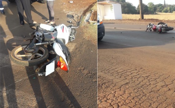 Acidente envolvendo duas motocicletas deixa duas pessoas feridas em Missal
