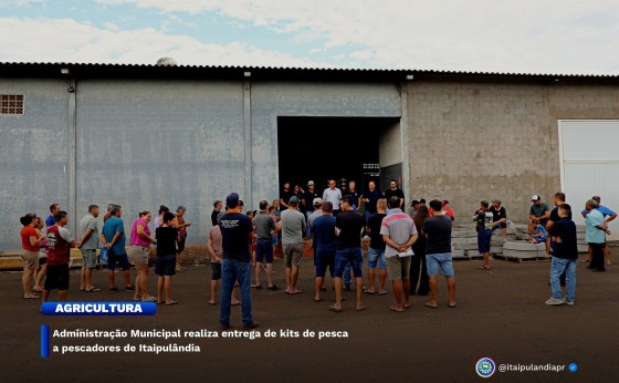 Administração Municipal realiza entrega de kits de pesca a pescadores de Itaipulândia