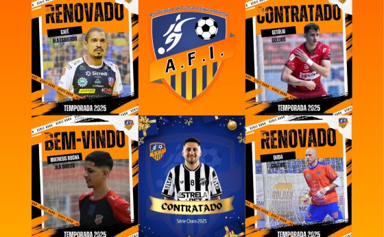 AFI Itaipulândia Futsal anuncia cinco atletas para a Série Ouro 2025