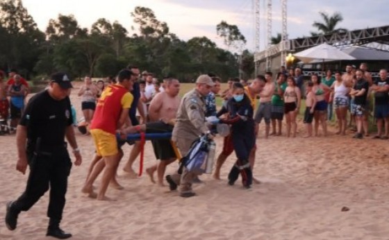 Afogamento é registrado no balneário de Santa Helena; vítima foi socorrida ainda com vida