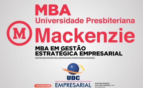 Assuma o comando com um MBA que carrega nomes de peso: UDC E MACKENZIE