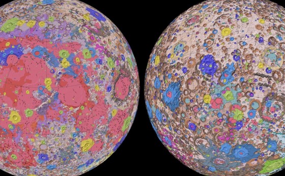 Astrônomos divulgam primeiro mapa superdetalhado da superfície da Lua