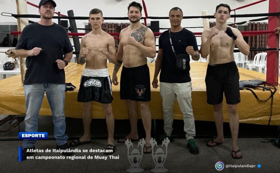 Atletas de Itaipulândia se destacam em campeonato regional de Muay Thai