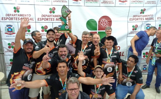 Bar do Pitanga fica com o título do campeonato municipal de Sinuca em Missal