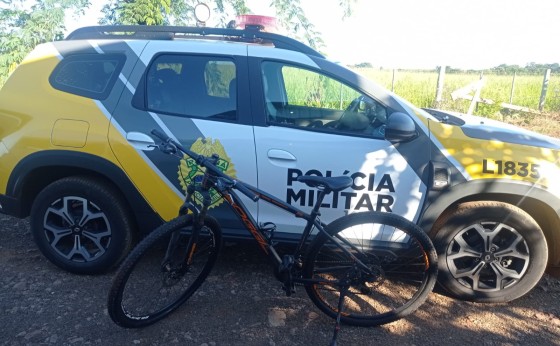 Bicicleta furtada em Missal é recuperada pela PM; autor é preso