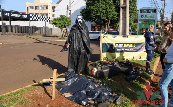 Blitz em Missal chama a atenção para os cuidados no trânsito