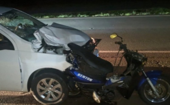 BR 277: Duas pessoas morrem após carro colidir na traseira de motoneta entre Medianeira e Matelândia