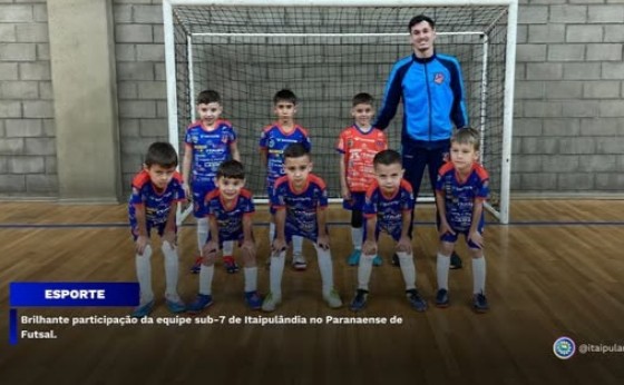 Brilhante participação da equipe sub-7 de Itaipulândia no Paranaense de Futsal
