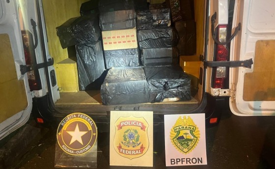 Caminhão carregado com cigarros é apreendido em Itaipulândia; um foi preso