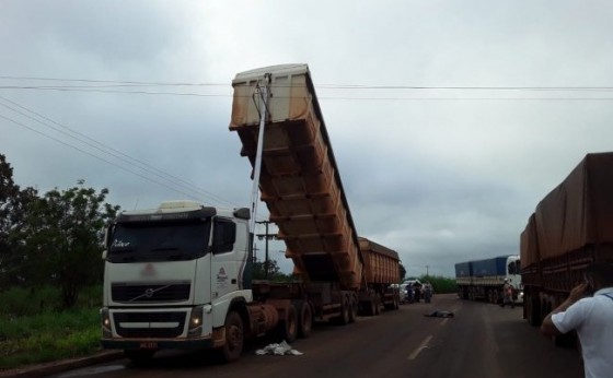 Caminhoneiro de Marechal Rondon é eletrocutado ao bascular caminhão sob rede de energia elétrica