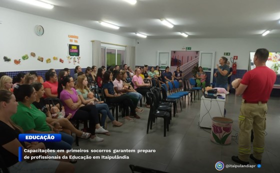 Capacitações em primeiros socorros garantem preparo de profissionais da Educação em Itaipulândia