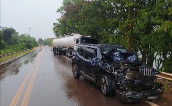 Colisão na PR 495 deixa uma pessoa ferida