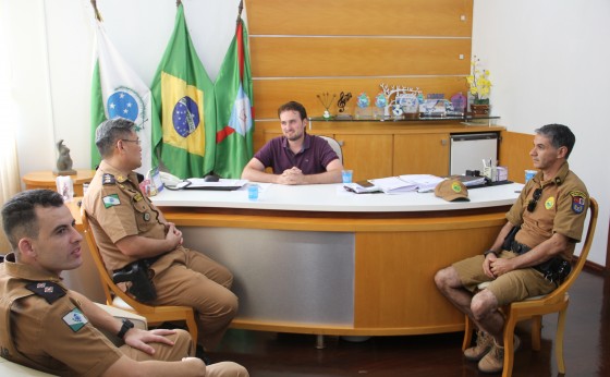 Comandante do 14º Batalhão da PM esteve em Missal reforçando apoio