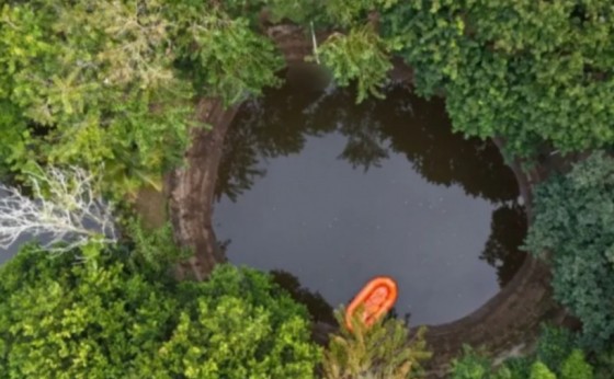 Corpo de idosa desaparecida foi localizado após esvaziamento de lago em pesqueiro no Paraná