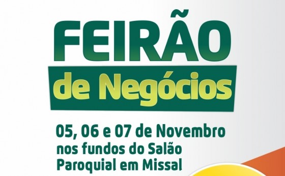 Cresol Costa Oeste realiza Feirão de Negócios nos dias 5, 6 e 7 de novembro em Missal