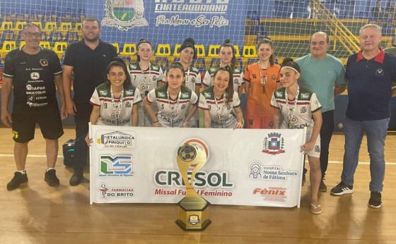 Cresol Missal Futsal Feminino é campeão geral do Circuito Oeste de Futsal em Etapas