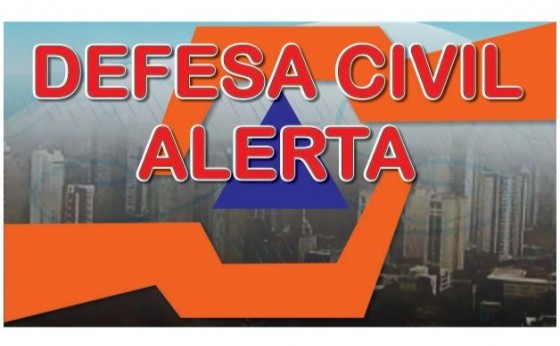 Defesa Civil continua emitindo alerta de temporal para a região Oeste do Paraná