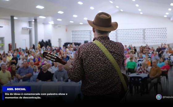 Dia Internacional do Idoso é comemorado com palestra show e momentos de descontração em Itaipulândia