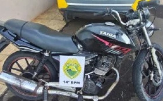 Dois menores são apreendidos e motocicleta com chassi adulterado é apreendida em Missal