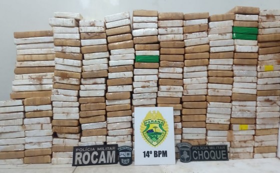 Droga apreendida no final da tarde em Missal e Céu Azul totalizou 245 kg de cocaína