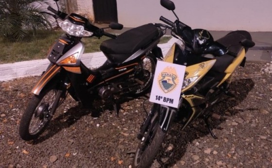 Duas motocicletas roubadas no Paraguai são recuperadas pelo Choque em Itaipulândia
