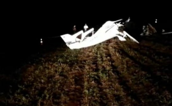 Duas pessoas morrem em queda de aeronave em Cascavel