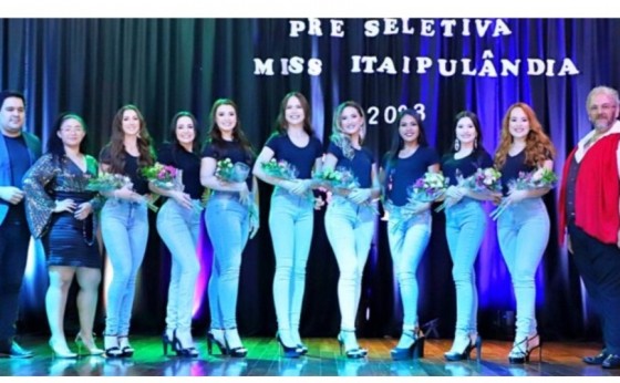 Eleitas as oito candidatas ao Miss Itaipulândia 2023