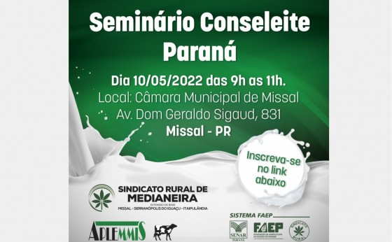 EM MISSAL DIA 10: Conseleite-PR promove seminários regionais para detalhar metodologia