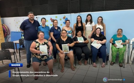 Encerramento dos encontros do Grupo Atenção e Cuidados à Obesidade
