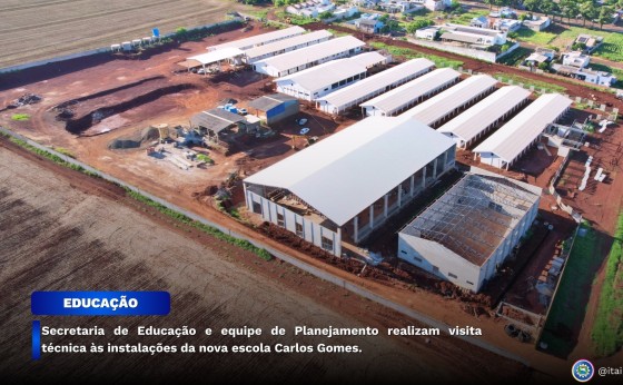 Equipe da Educação e de Planejamento realizam visita às instalações da nova escola em Itaipulândia