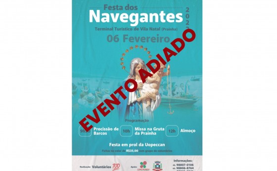 Festa dos Navegantes adiada