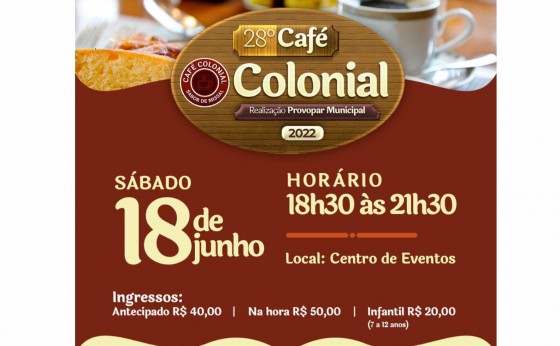 Fichas para o 28º Café Colonial de Missal estão à venda