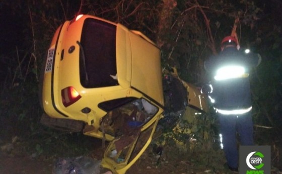 Grave acidente é registrado na Curva do Ogregon em Santa Helena