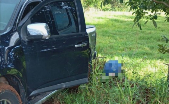 Homem é encontrado morto ao lado de S-10 em Santa Helena