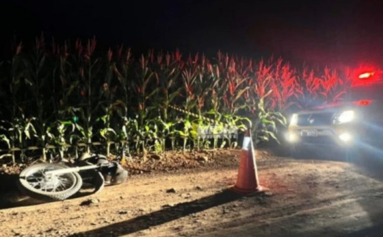 Homem morre após sofrer queda de motocicleta em estrada rural no Paraná