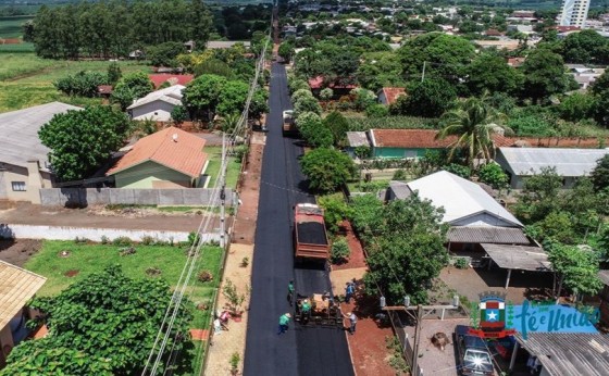 Iniciado Recape Asfáltico na Rua da Produção em Missal