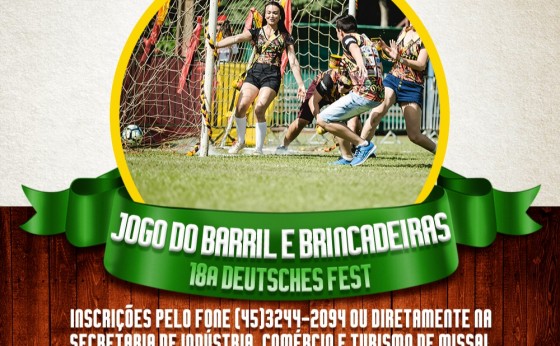 Inscrições abertas para participar do Jogo do Barril na 18ª Deutsches Fest