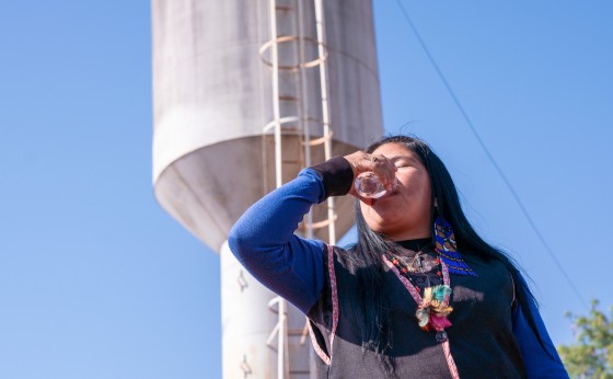 Itaipu leva água potável a 100% da comunidade indígena do Ocoy
