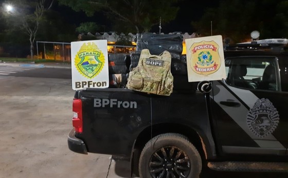 Itaipulândia: BPFRON, BOPE e Polícia Federal apreendem cigarros e agrotóxicos contrabandeados