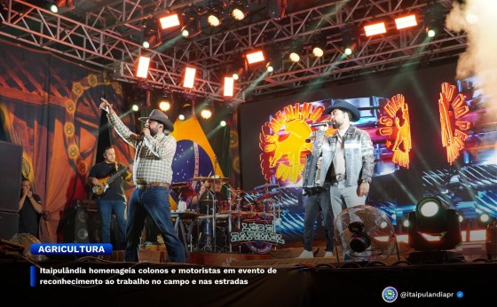 Itaipulândia homenageia colonos e motoristas em evento de reconhecimento ao trabalho