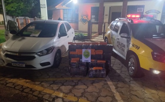 Itaipulândia: Polícia Militar apreende 302 kg de maconha e recupera veículo furtado