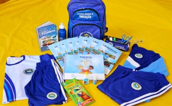 Itaipulândia: Prefeitura irá entregar 1.600 kits de material escolar, mochila e uniforme para alunos
