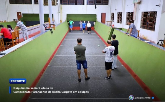 Itaipulândia sediará etapa do Campeonato Paranaense de Bocha Carpete em equipes